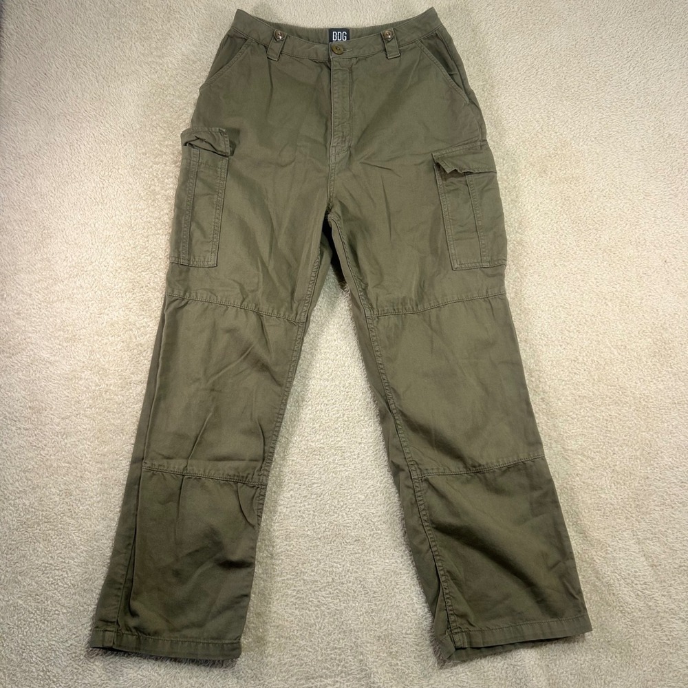 BDG Urban Outfitters Womens Cargo Pants Olive Green W28 Made in Turkey